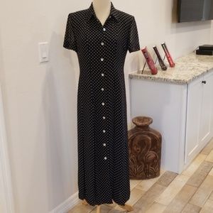 Talbots Polka Dot Shirt Dress